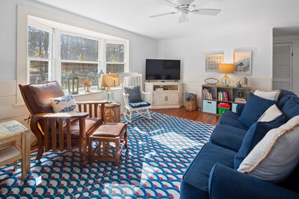 Eastham Cape Cod vacation rental - Sunny, comfortable living room for games and TV