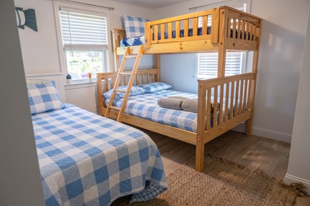 South Dennis Cape Cod vacation rental - 2 FULL BEDS AND A TWIN UPPER BUNK