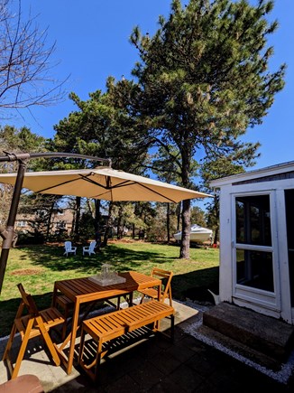 South Dennis Cape Cod vacation rental - Back of the house patio