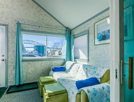 Sagamore Beach Cape Cod vacation rental - View of Sagamore Bridge from sunroom