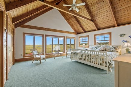 Sandwich Cape Cod vacation rental - Primary king bedroom-cathedral ceilings & incredible views