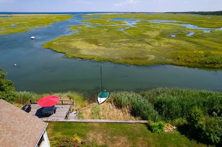 Sandwich Cape Cod vacation rental - Views from of the home of the tidal creek, dunes, and sea