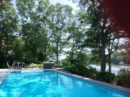 Centerville Cape Cod vacation rental - Heated pool and hot tub over looking the water