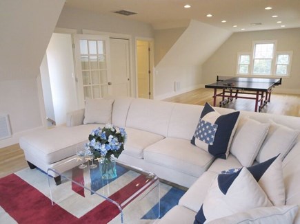 Centerville Cape Cod vacation rental - 2nd floor game room with smart tv, comfy seating and ping pong