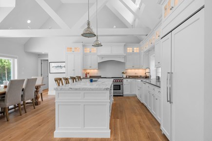 Centerville Cape Cod vacation rental - Large beautiful Cook’s Kitchen with Wolf stove and Sub-Zero refrigerator