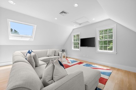 Centerville Cape Cod vacation rental - Game room with large sectional