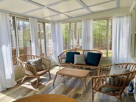Sandwich Cape Cod vacation rental - Sunporch Overlooking the deck and yard