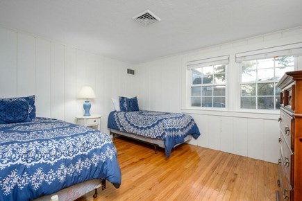 West Harwich Cape Cod vacation rental - Fun bright blue featured in this bedroom with two twin beds