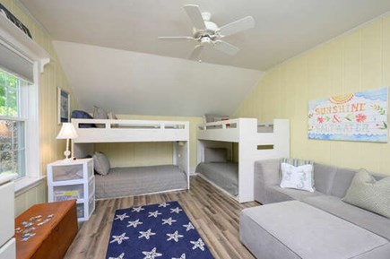 Harwich Port Cape Cod vacation rental - Bedroom #1 with two sets of child size bunks