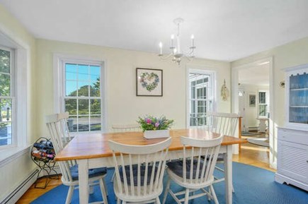 Harwich Port Cape Cod vacation rental - Dining area with bay window and seating for 6