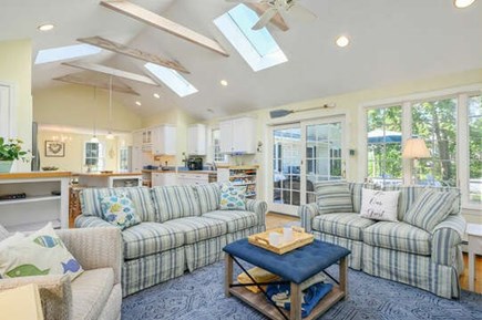 Harwich Port Cape Cod vacation rental - Sky lights, vaulted exposed beam ceilings in the living area
