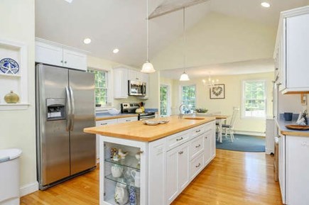 Harwich Port Cape Cod vacation rental - Bright and airy kitchen with center island