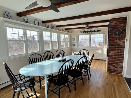 Dennis Village Cape Cod vacation rental - Large dining room. Water and Sunset views,wine fridge and bar