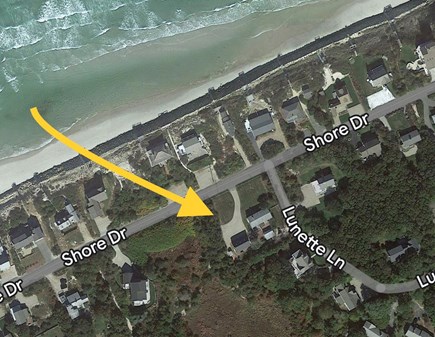 Dennis Village Cape Cod vacation rental - Across street from Cape Cod Bay Note lot size and privacy