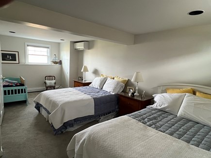 Dennis Village Cape Cod vacation rental - Downstairs bedroom with two full beds and a Junior bed