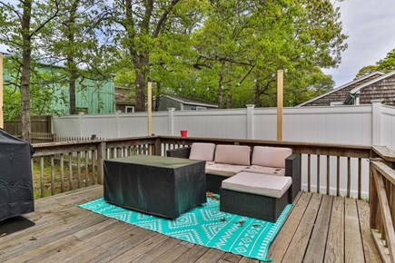 Yarmouth Cape Cod vacation rental - Seating around the gas firepit, one of two fire features!