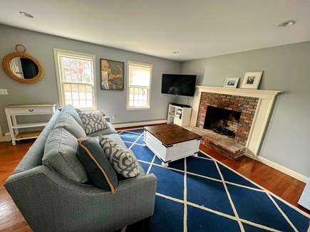 Brewster Cape Cod vacation rental - Open concept Living room off kitchen.