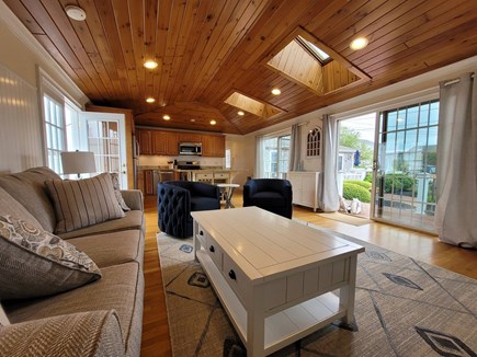 Yarmouth Cape Cod vacation rental - Family room with Kitchen in background