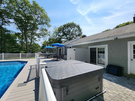 Osterville Cape Cod vacation rental - Enjoy the new hot tub as the sun sets on Cape Cod