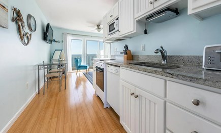 North Truro Cape Cod vacation rental - Kitchen view to living room.