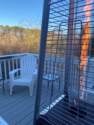 Yarmouth Cape Cod vacation rental - Side deck sitting area with heater