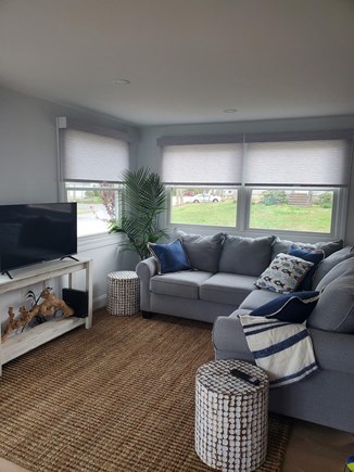 East Falmouth Cape Cod vacation rental - Living area offers comfortable seating, flatscreen TV