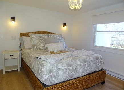 East Falmouth Cape Cod vacation rental - Queen bedroom with reading lamps, large closet