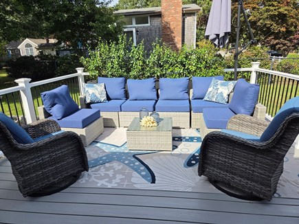 East Falmouth Cape Cod vacation rental - Deck overlooking back yard