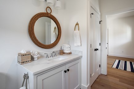 Barnstable Village Cape Cod vacation rental - Front foyer guest bath with closet