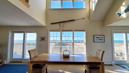Eastham Cape Cod vacation rental - Dining table in open and bright main living area