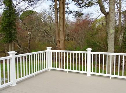 West Yarmouth Cape Cod vacation rental - Large deck with gas grill, dining table, privacy