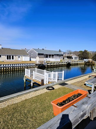 South Yarmouth Cape Cod vacation rental - Waterfront deck and boat dock