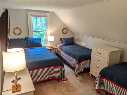 Falmouth Heights Cape Cod vacation rental - Upstairs Guest Bedroom - Full and Two Twins (July 2023)
