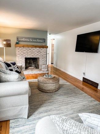 South Yarmouth Cape Cod vacation rental - Living room with Smart TV & pull out sofa