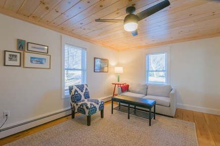 Sandwich Cape Cod vacation rental - Living room with pull out full couch.