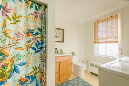 Sandwich Cape Cod vacation rental - Bathroom with washer and dryer.