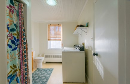 Sandwich Cape Cod vacation rental - Washer and Dryer in bathroom.
