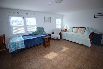 Dennis Port Cape Cod vacation rental - Sleeping Futon on right plus twin for chilling or a guest