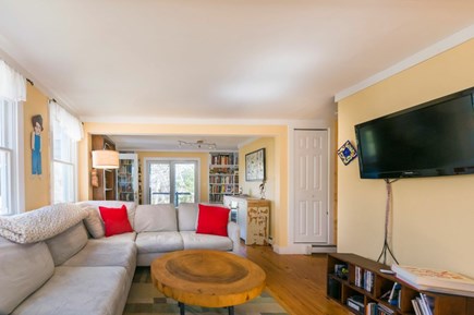 West Barnstable Cape Cod vacation rental - Living room with TV.