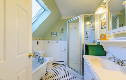 West Barnstable Cape Cod vacation rental - Bathroom Two - Shower stall/soaker tub - Second Floor.