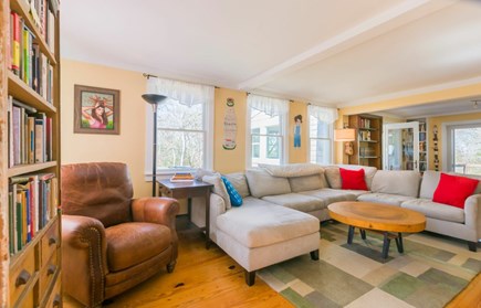 West Barnstable Cape Cod vacation rental - Living room with plenty of seating.