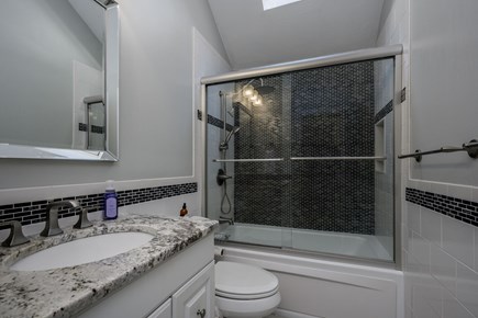 Hyannis Cape Cod vacation rental - Bathroom - Shower/tub combo.