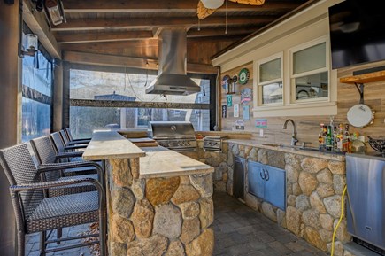 Hyannis Cape Cod vacation rental - Outdoor enclosed kitchen.