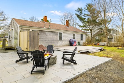 Yarmouth Cape Cod vacation rental - Patio off the deck and outdoor shower