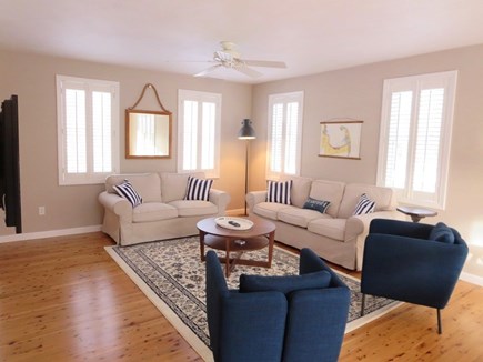 South Yarmouth Cape Cod vacation rental - Living room with TV.