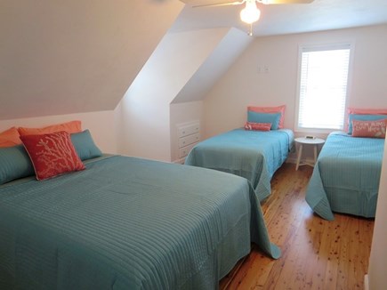 South Yarmouth Cape Cod vacation rental - Bedroom Two - Queen, Two Twins - Second Floor.
