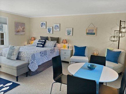 Dennis Port Cape Cod vacation rental - Bedroom, sitting area, dining area.