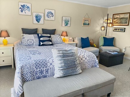 Dennis Port Cape Cod vacation rental - Queen Bed - with seating area.