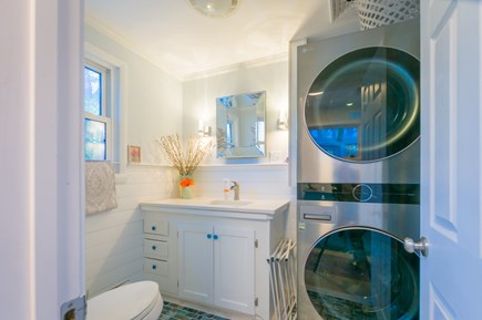 East Sandwich Cape Cod vacation rental - Bathroom One - Half Bath - Washer and Dryer available to guests.