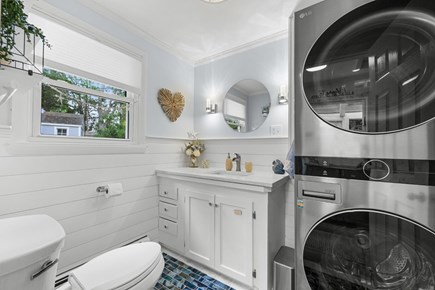 East Sandwich Cape Cod vacation rental - Half bathroom with laundry area
